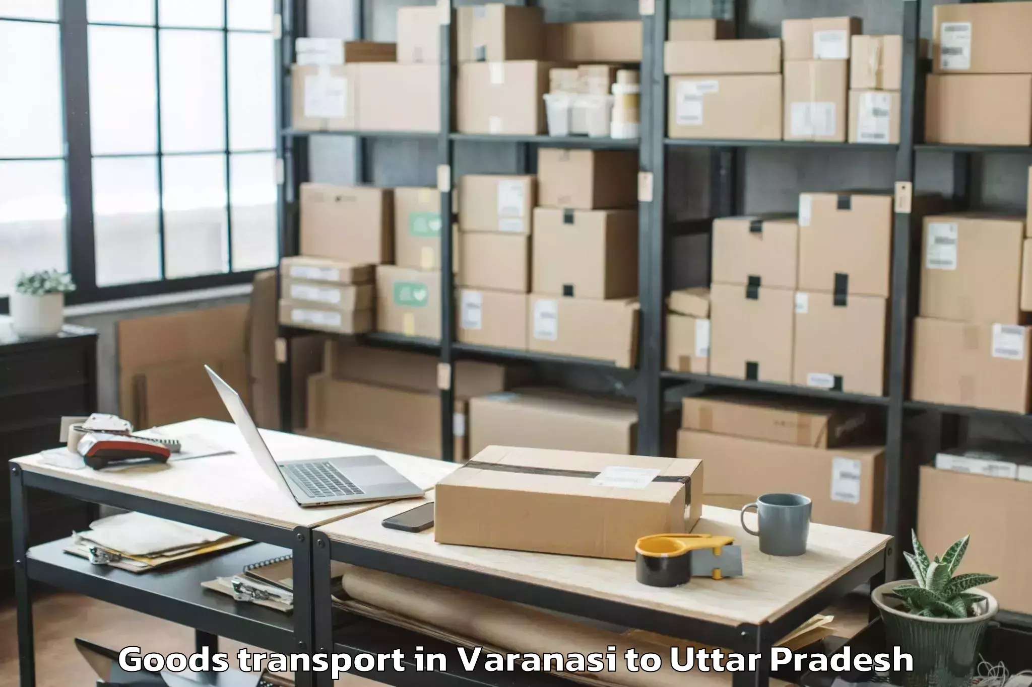 Easy Varanasi to Chillupar Goods Transport Booking